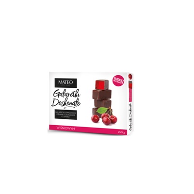 Cherry flavored jelly in chocolates